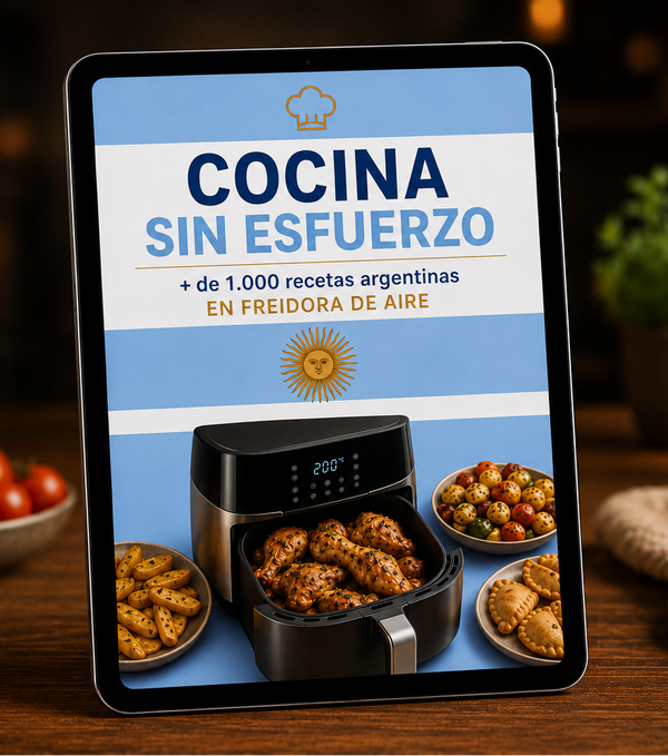 Cocina Sin Esfuerzo: +1.000 Recetas Argentinas en Freidora de Aire